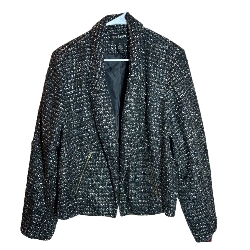 Lane Bryant Tweed Boucle Blazer, Size 26